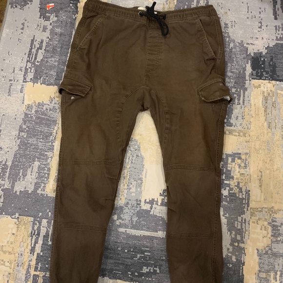 Brown khaki men’s joggers - Picture 1 of 4
